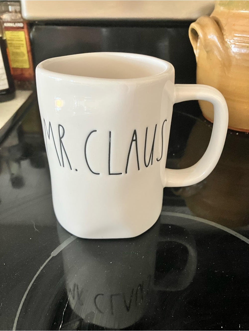 Rae Dunn White Mr. Claus Ceramic Mug